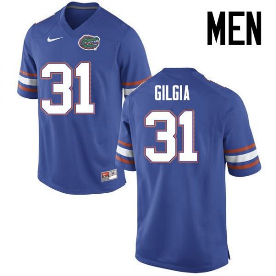 Men's Florida Gators #31 Anthony Gigla NCAA Nike Blue Authentic Stitched College Football Jersey WDH0862RR